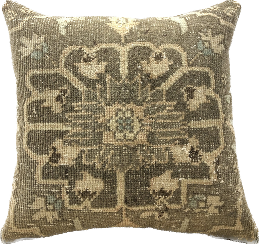 Vintage Turkish Pillow Sage Green