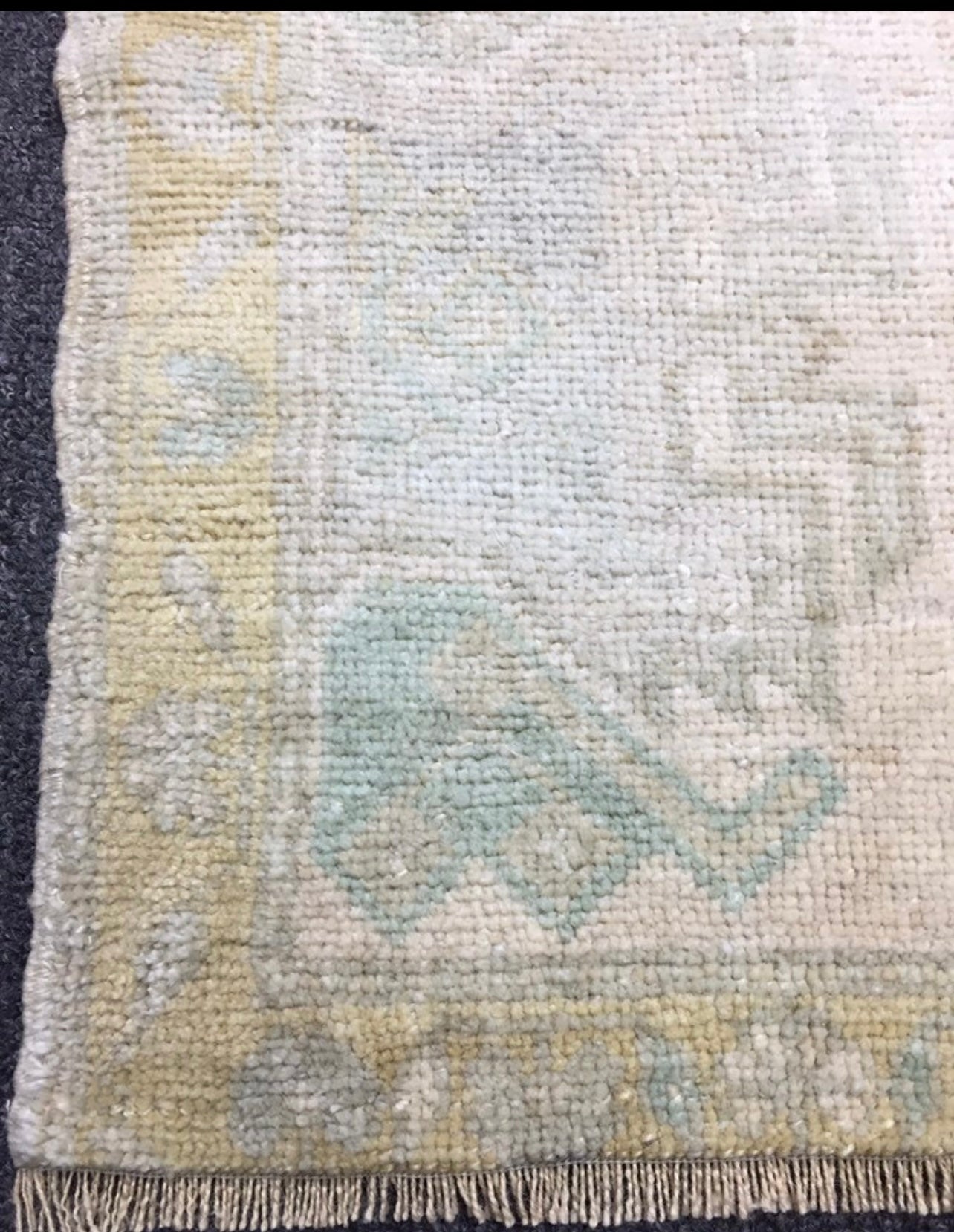 Pastel Handmade Vintage Turkish Rug